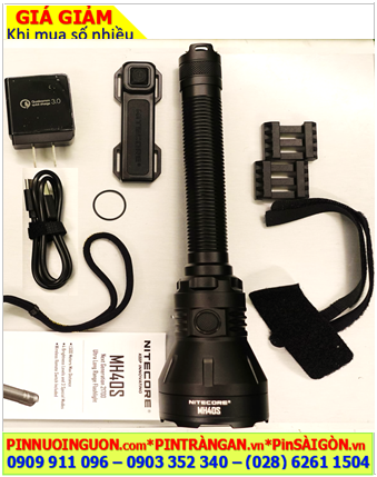 Nitecore MH40S, Đèn pin siêu sáng Nitecore MH40S (1500 lumens, 157 000cd, có công tắt điều khiển từ xa)